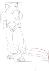 Eichhörnchen zeichnen lernen schritt für schritt tutorial 6