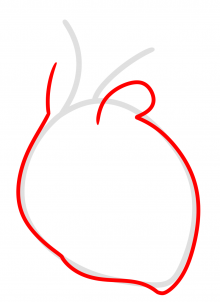 Herz (Version 3) zeichnen lernen schritt für schritt tutorial 2
