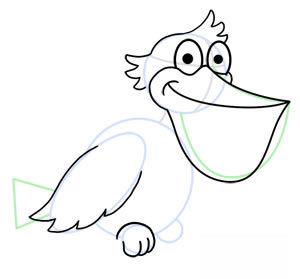 Pelikan zeichnen 5