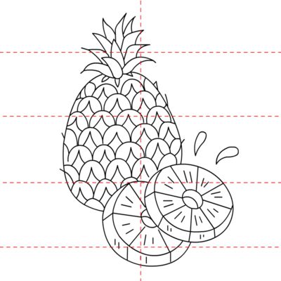 Ananas zeichnet 10