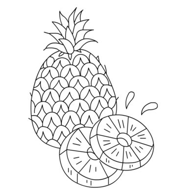 Ananas zeichnet 11