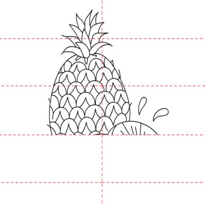 Ananas zeichnet 6
