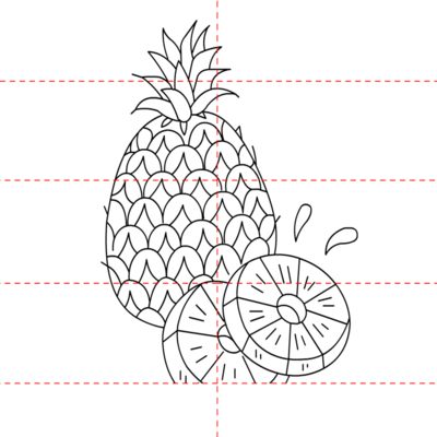 Ananas zeichnet 8