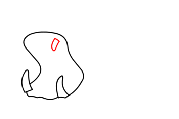Nilpferd zeichnen 6