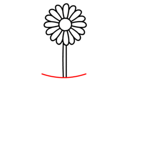 Blume im Blumentopf zeichnen 6