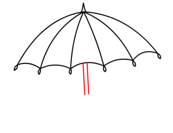 Regenschirm zeichnen 10