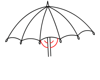 Regenschirm zeichnen 11
