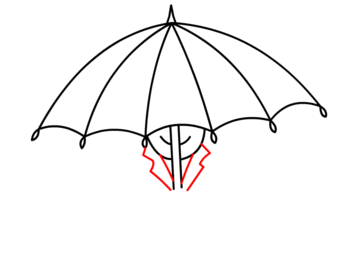 Regenschirm zeichnen 12