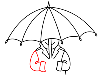 Regenschirm zeichnen 15