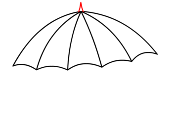 Regenschirm zeichnen 8