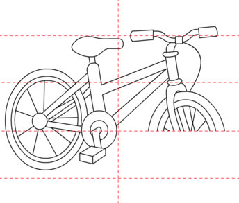 Fahrrad zeichnen 6