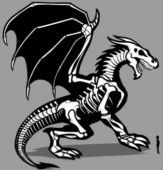 Drache-Skelett zeichnen lernen 12