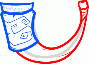 Vikinger Horn  zeichnen lernen schritt für schritt tutorial 5