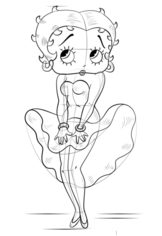 Betty Boop zeichnen lernen schritt für schritt tutorial 8