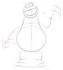 Krümelmonster zeichnen lernen schritt für schritt tutorial 3