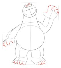Krümelmonster zeichnen lernen schritt für schritt tutorial 5