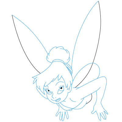 Tinker Bell zeichnen lernen schritt für schritt tutorial 12