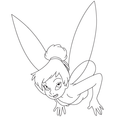 Tinker Bell zeichnen lernen schritt für schritt tutorial 13