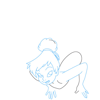 Tinker Bell zeichnen lernen schritt für schritt tutorial 9