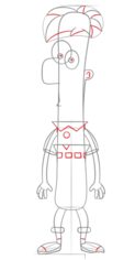 Ferb Fletcher zeichnen lernen schritt für schritt tutorial 6