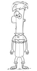 Ferb Fletcher zeichnen lernen schritt für schritt tutorial 7
