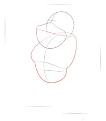 King Kong zeichnen lernen schritt für schritt tutorial 3