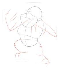 King Kong zeichnen lernen schritt für schritt tutorial 4