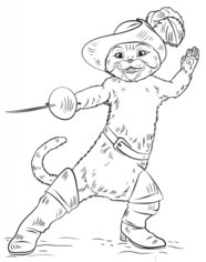 Der gestiefelte Kater zeichnen lernen schritt für schritt tutorial 9