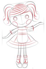 Lalaloopsy zeichnen lernen schritt für schritt tutorial 6