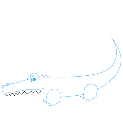 Alligator zeichnen 15