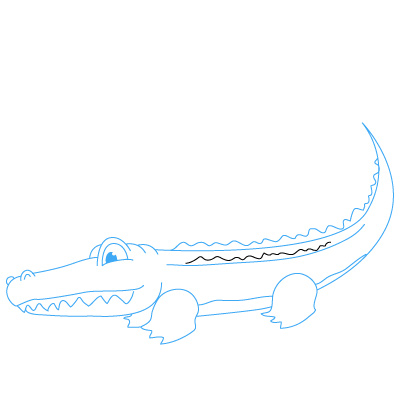 Alligator zeichnen 21