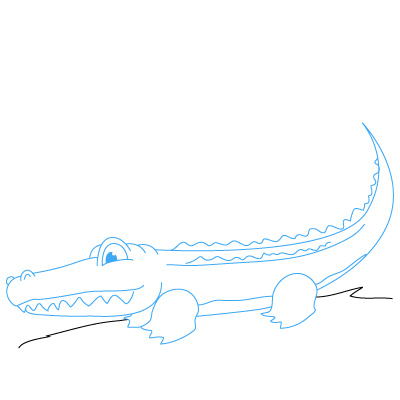 Alligator zeichnen 22
