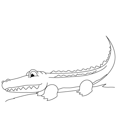 Alligator zeichnen 23