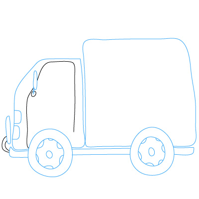 lastkraftwagen zeichnen 6