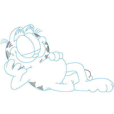 Garfield zeichnen 10