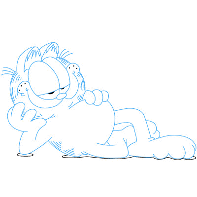 Garfield zeichnen 11