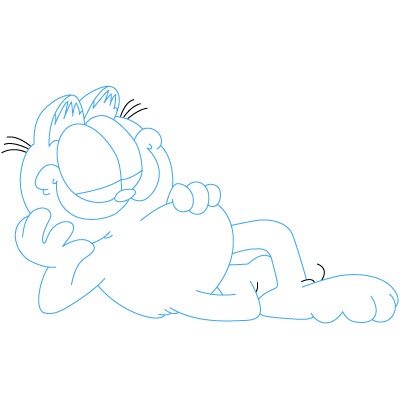 Garfield zeichnen 9