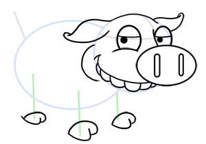 Schweinchen zeichnen 6