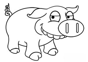 Schweinchen zeichnen 9