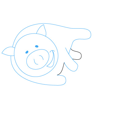 Schweinchen 2 zeichnen 5