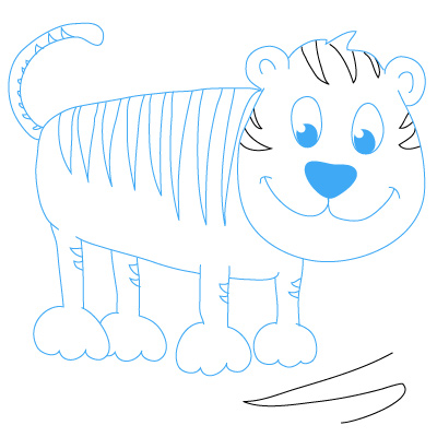 Tiger 2 zeichnen 14