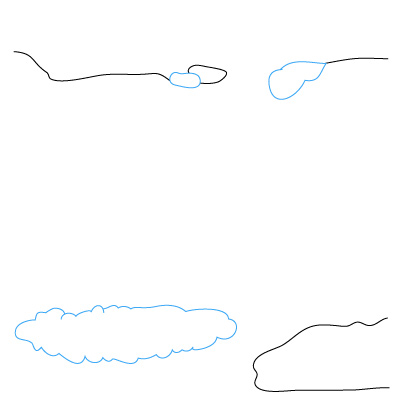 Wasserfall zeichnen 2