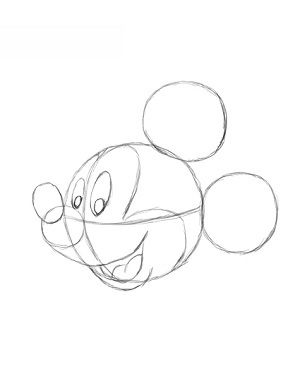 Mickey Mouse zeichnen 10