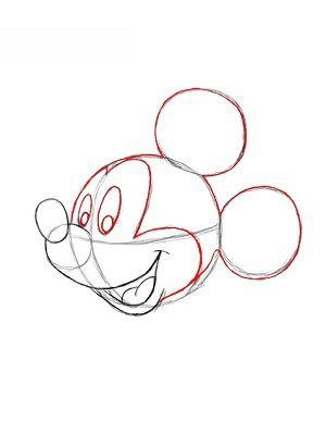 Mickey Mouse zeichnen 12