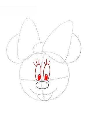 Minnie Mouse zeichnen 10