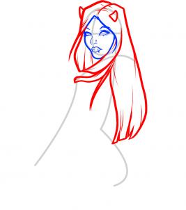 Teufelin zeichnen lernen 4