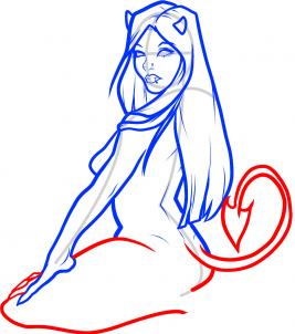 Teufelin zeichnen lernen 7