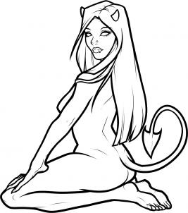 Teufelin zeichnen lernen 9