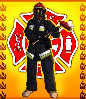 Feuerwehrmann zeichnen lernen 10