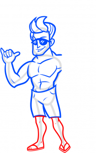 Surfer zeichnen lernen 10